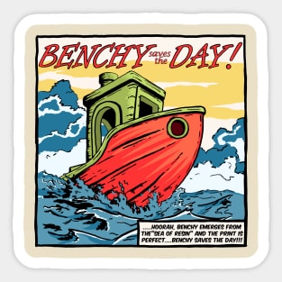 Benchy saves the Day! Sticker